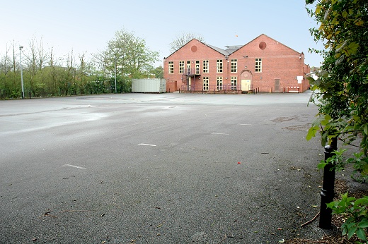GHS Centre car park, at rear of building